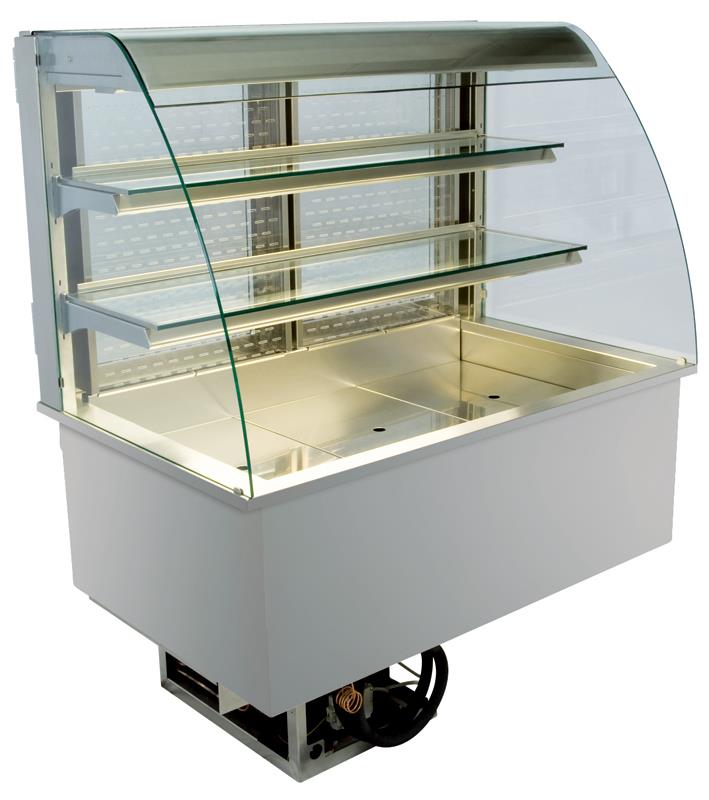 Bild 1: Nordcap Einbau-Kühlvitrine OPV 177-7-M2